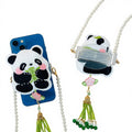 Panda Embroidery Telescopic Adjustable Anti-lost Mobile Phone Back Clip Universal Model 001