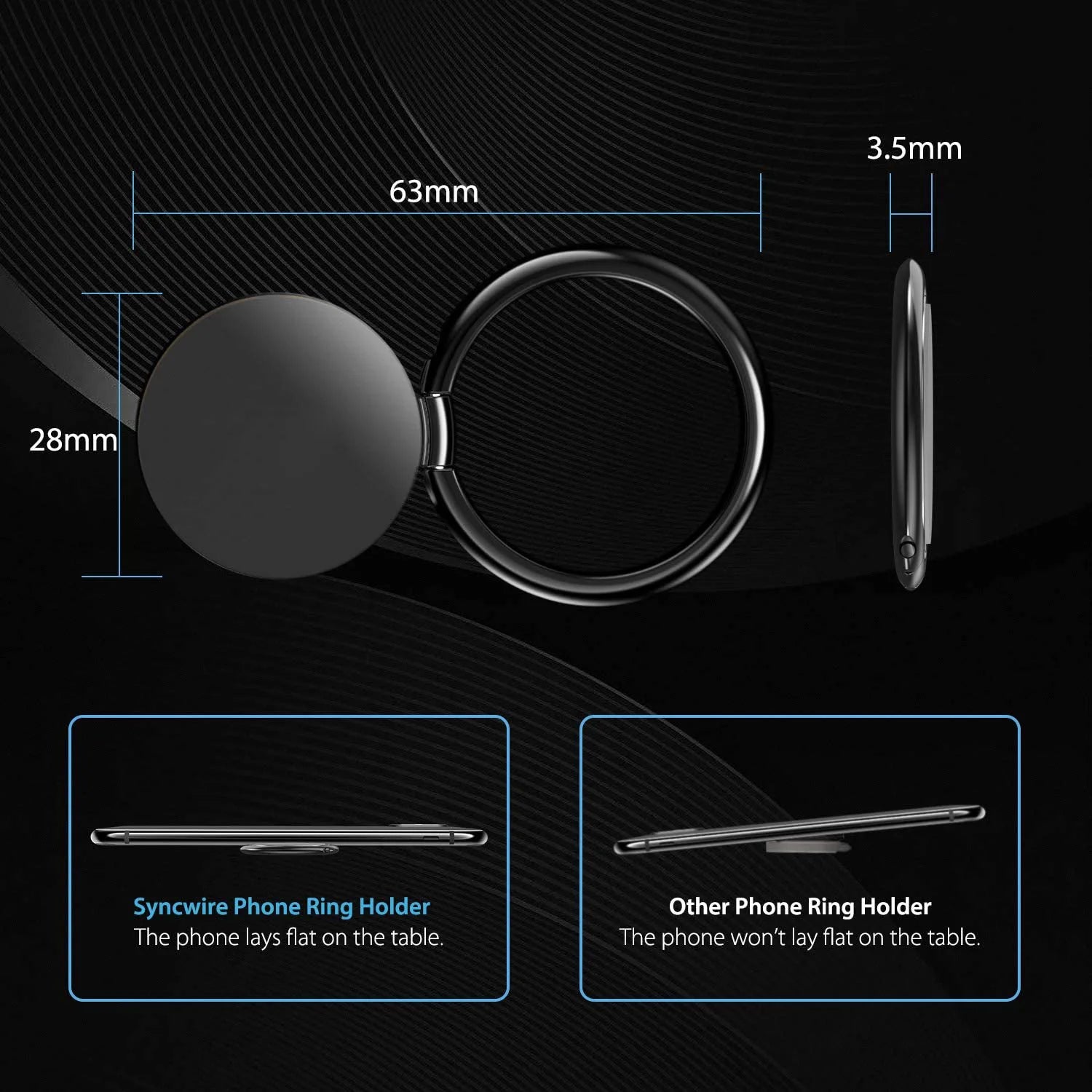 Diamond Style Mobile Phone Accessories With Magnement Universal Phone Ring Holder for  Smartphone