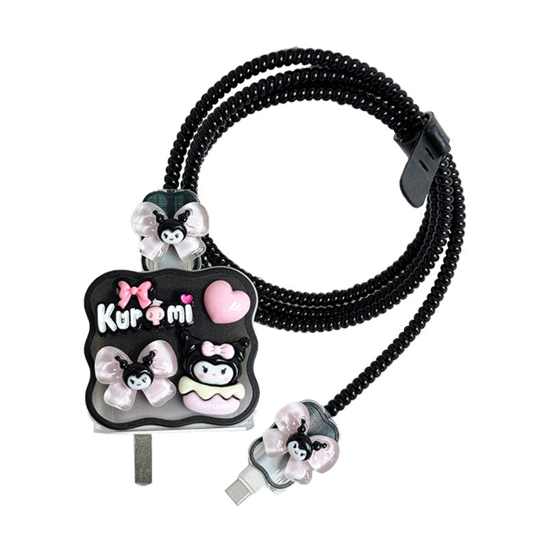 Data Cable Protective Case Cute Charging Outwear Fit For Apple Charger Winding Fit For Charging Cable