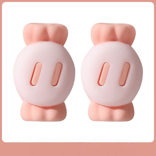 3D Lovely Candy Cartoon Silicone Cable Protector Head Case Cover Set Phone Charger Cable Protector