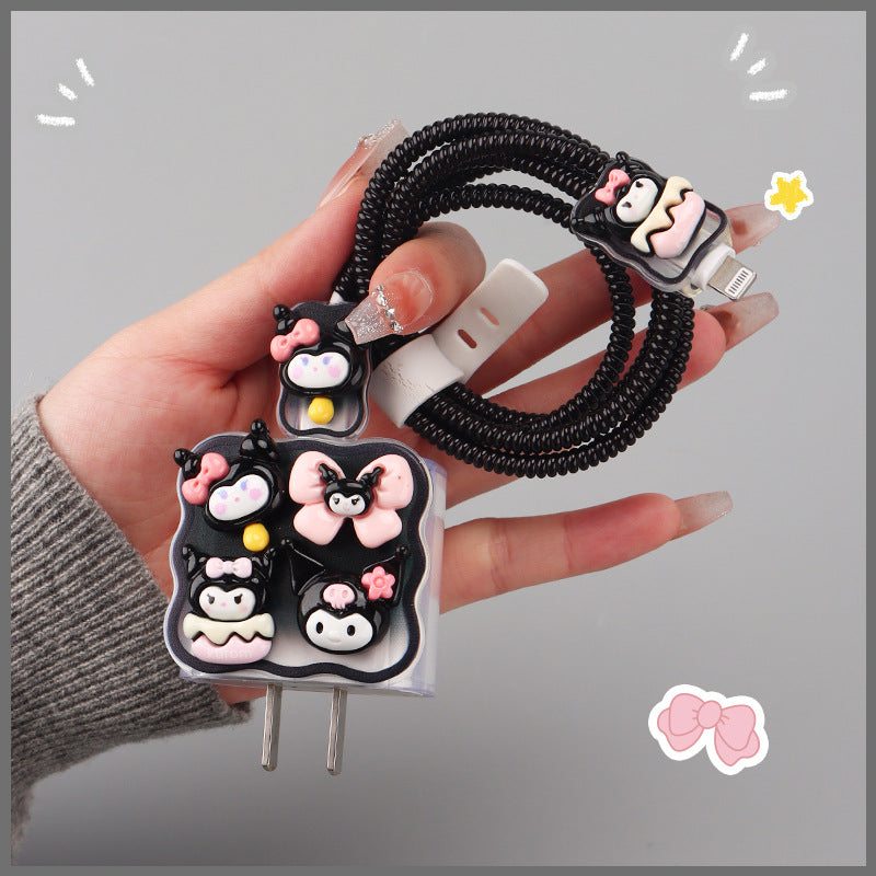Data Cable Protective Case Cute Charging Outwear Fit For Apple Charger Winding Fit For Charging Cable
