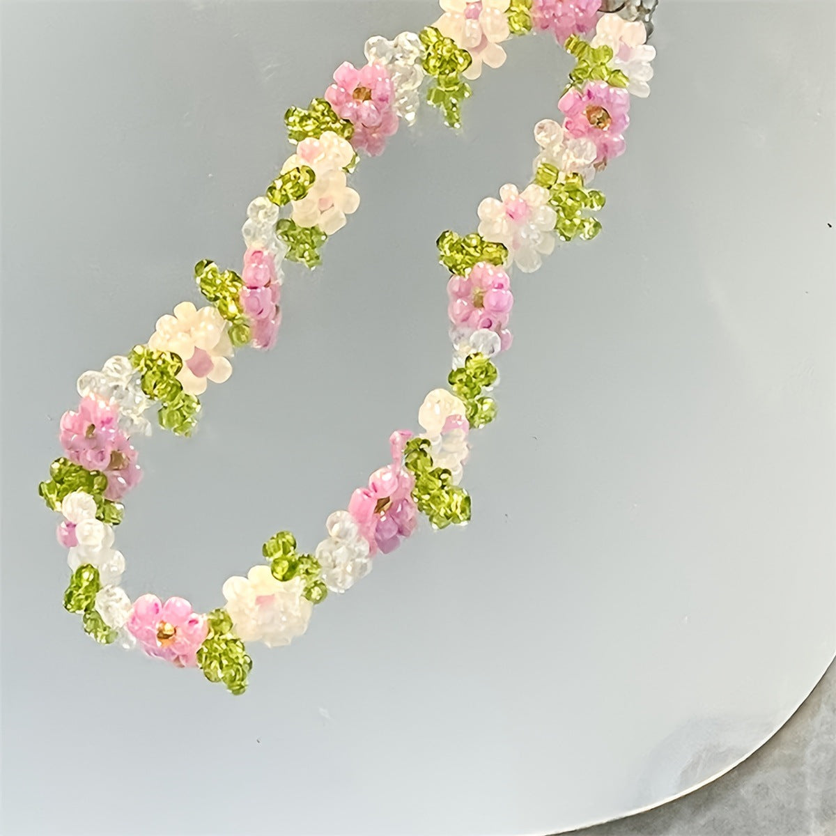 Women's Stylish Anti-Lost Pearl Butterfly Beaded Phone Strap Acrylic Phone Case Chain Lanyard Chic