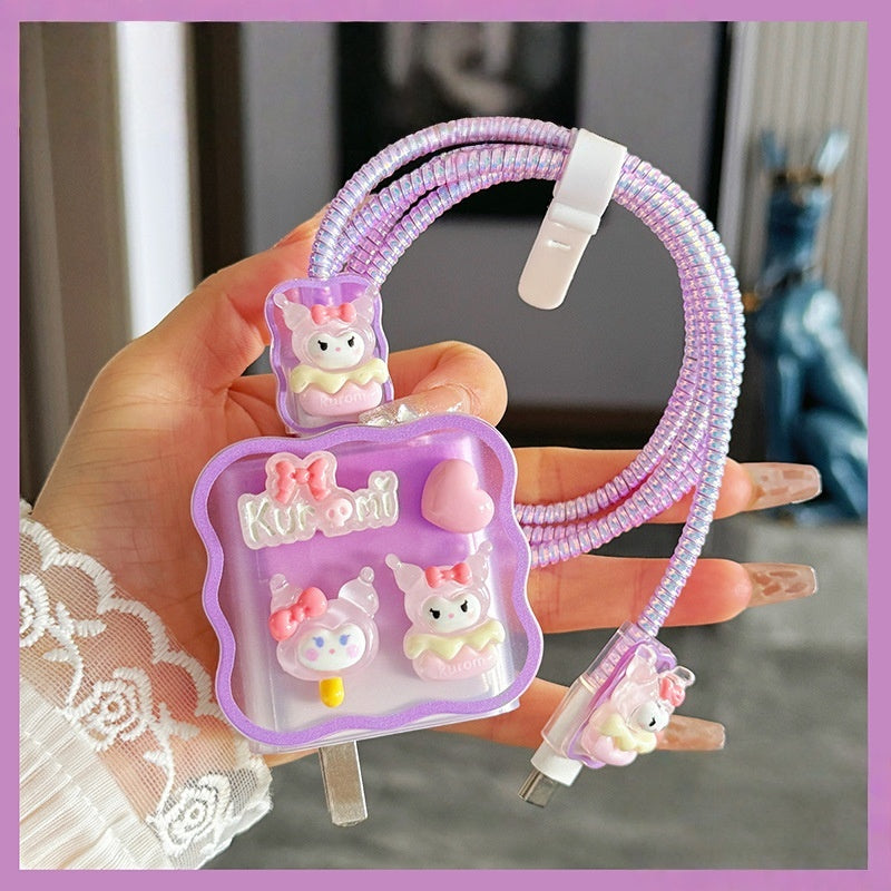Data Cable Protective Case Cute Charging Outwear Fit For Apple Charger Winding Fit For Charging Cable