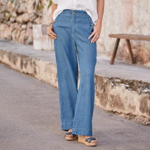 Oaklee Denim Pants. Petite